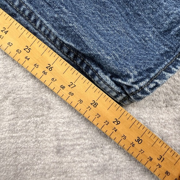 Vtg Roca Wear Jeans Men 36x30 Blue Denim Straight‎ Leg Y2K Embroidered Pocket - Picture 9 of 13